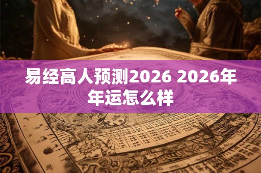 易经高人预测2026 2026年年运怎么样 易经高人预测2026 2026年年运怎么样