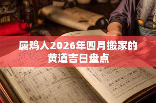 属鸡人2026年四月搬家的黄道吉日盘点