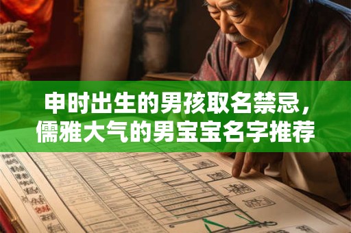 申时出生的男孩取名禁忌,儒雅大气的男宝宝名字推荐 申时出生的男孩取名禁忌,儒雅大气的男宝宝名字推荐