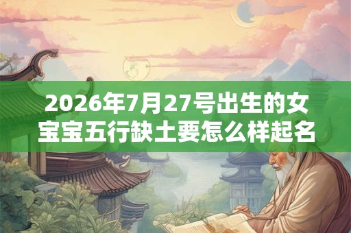 2026年7月27号出生的女宝宝五行缺土要怎么样起名字 2026年7月27号出生的女宝宝五行缺土要怎么样起名字