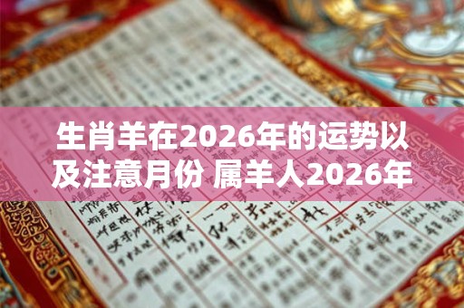 生肖羊在2026年的运势以及注意月份 属羊人2026年运势如何