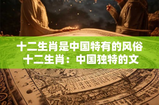 十二生肖是中国特有的风俗 十二生肖：中国独特的文化魅力