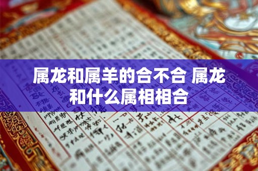 属龙和属羊的合不合 属龙和什么属相相合 属龙和属羊的合不合 属龙和什么属相相合