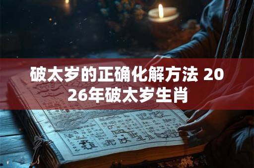 破太岁的正确化解方法 2026年破太岁生肖