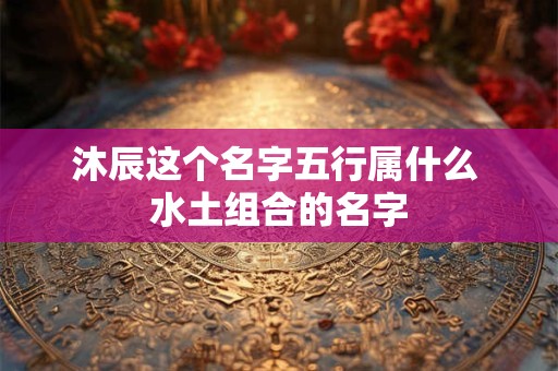 沐辰这个名字五行属什么 水土组合的名字