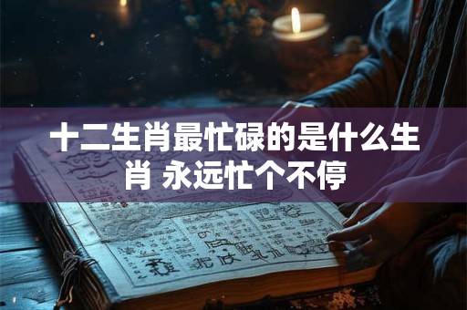 十二生肖最忙碌的是什么生肖 永远忙个不停