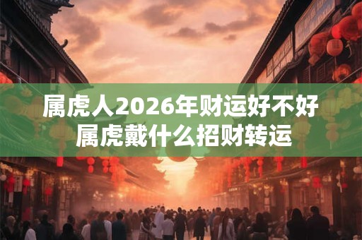 属虎人2026年财运好不好 属虎戴什么招财转运