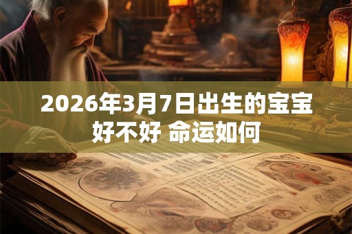 2026年3月7日出生的宝宝好不好 命运如何