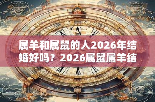 属羊和属鼠的人2026年结婚好吗?2026属鼠属羊结婚吉日 属羊和属鼠的人2026年结婚好吗?2026属鼠属羊结婚吉日