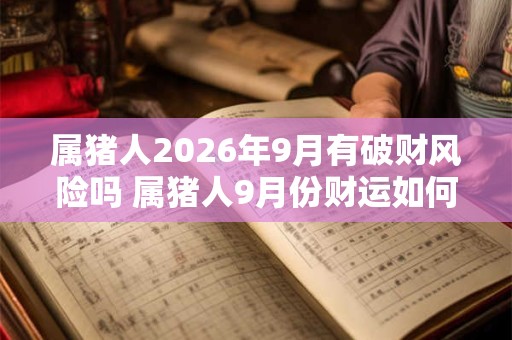 属猪人2026年9月有破财风险吗 属猪人9月份财运如何 属猪人2026年9月有破财风险吗 属猪人9月份财运如何
