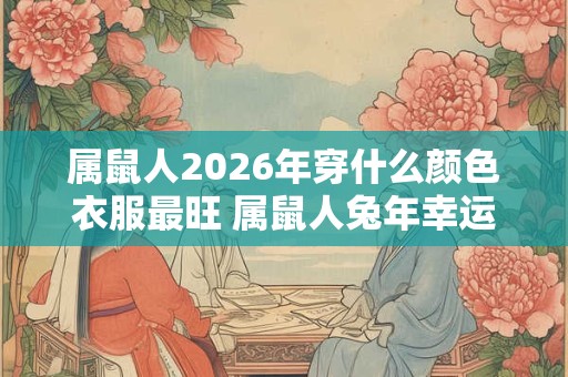 属鼠人2026年穿什么颜色衣服最旺 属鼠人兔年幸运色是什么