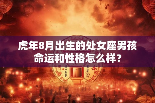 虎年8月出生的处女座男孩命运和性格怎么样? 虎年8月出生的处女座男孩命运和性格怎么样?