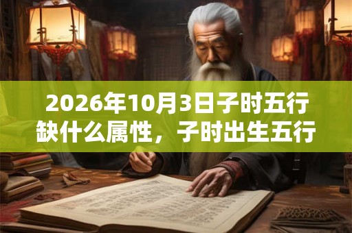 2026年10月3日子时五行缺什么属性,子时出生五行缺什么 2026年10月3日子时五行缺什么属性,子时出生五行缺什么