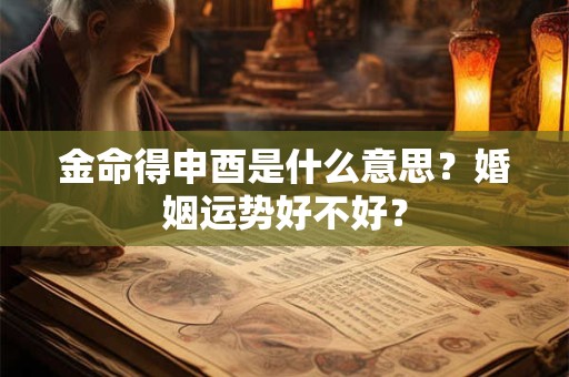 金命得申酉是什么意思?婚姻运势好不好? 金命得申酉是什么意思?婚姻运势好不好?