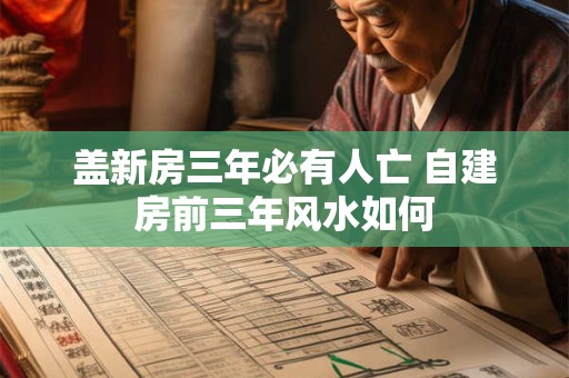 盖新房三年必有人亡 自建房前三年风水如何