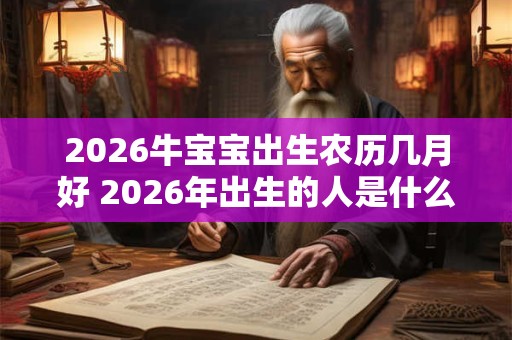 2026牛宝宝出生农历几月好 2026年出生的人是什么命