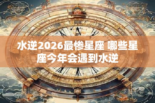 水逆2026最惨星座 哪些星座今年会遇到水逆 水逆2026最惨星座 哪些星座今年会遇到水逆
