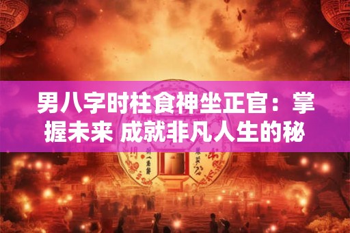 男八字时柱食神坐正官:掌握未来 成就非凡人生的秘密武器! 男八字时柱食神坐正官:掌握未来 成就非凡人生的秘密武器!