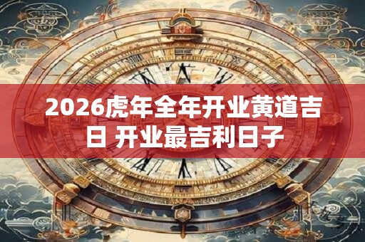 2026虎年全年开业黄道吉日 开业最吉利日子 2026虎年全年开业黄道吉日 开业最吉利日子