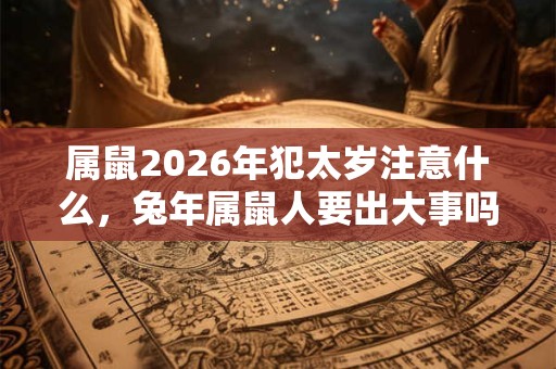 属鼠2026年犯太岁注意什么，兔年属鼠人要出大事吗？