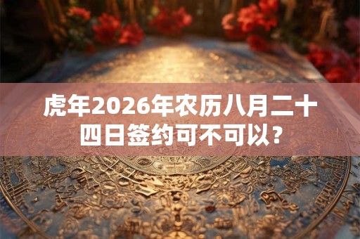 虎年2026年农历八月二十四日签约可不可以？