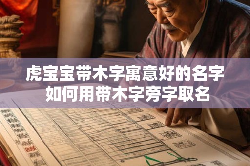 虎宝宝带木字寓意好的名字 如何用带木字旁字取名