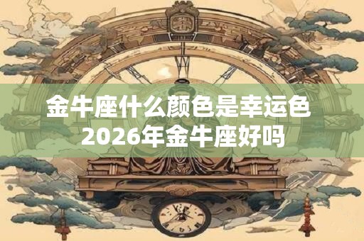 金牛座什么颜色是幸运色 2026年金牛座好吗