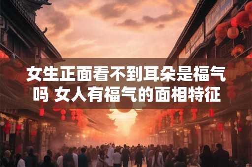 女生正面看不到耳朵是福气吗 女人有福气的面相特征