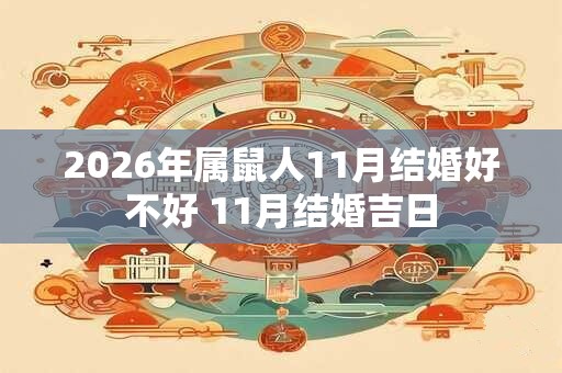 2026年属鼠人11月结婚好不好 11月结婚吉日