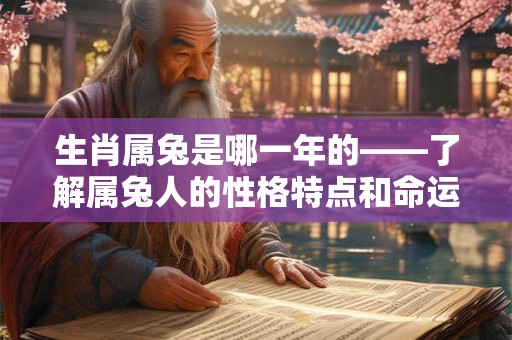 生肖属兔是哪一年的——了解属兔人的性格特点和命运吉凶 生肖属兔是哪一年的——了解属兔人的性格特点和命运吉凶