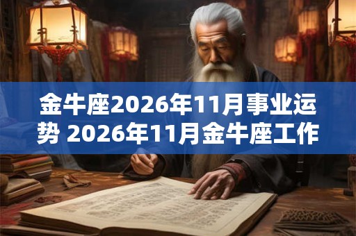 金牛座2026年11月事业运势 2026年11月金牛座工作运程详解 金牛座2026年11月事业运势 2026年11月金牛座工作运程详解