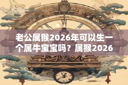 老公属猴2026年可以生一个属牛宝宝吗?属猴2026年运势? 老公属猴2026年可以生一个属牛宝宝吗?属猴2026年运势?