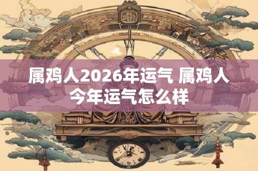 属鸡人2026年运气 属鸡人今年运气怎么样 属鸡人2026年运气 属鸡人今年运气怎么样