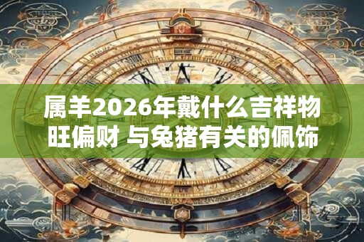 属羊2026年戴什么吉祥物旺偏财 与兔猪有关的佩饰 属羊2026年戴什么吉祥物旺偏财 与兔猪有关的佩饰