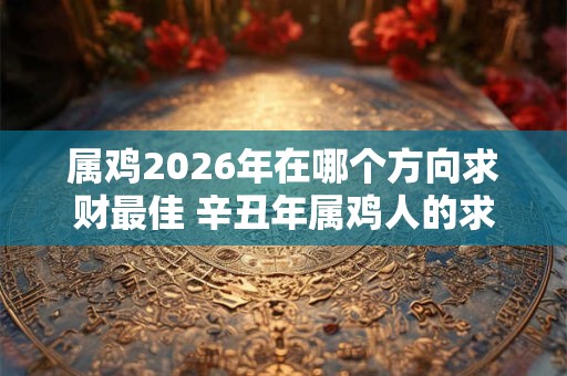 属鸡2026年在哪个方向求财最佳 辛丑年属鸡人的求财方位