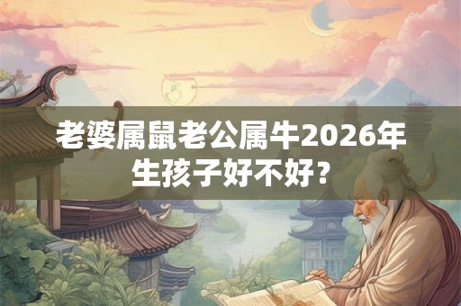 老婆属鼠老公属牛2026年生孩子好不好? 老婆属鼠老公属牛2026年生孩子好不好?