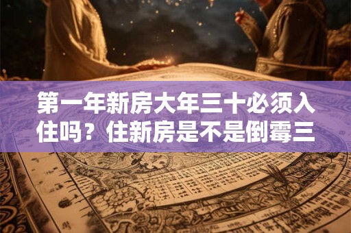 第一年新房大年三十必须入住吗?住新房是不是倒霉三年? 第一年新房大年三十必须入住吗?住新房是不是倒霉三年?