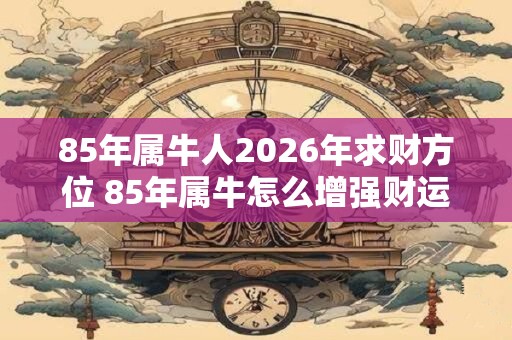 85年属牛人2026年求财方位 85年属牛怎么增强财运
