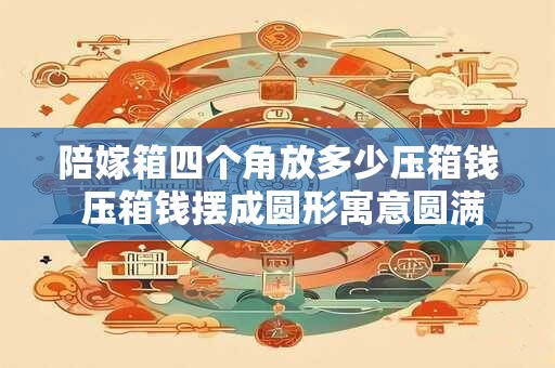 陪嫁箱四个角放多少压箱钱 压箱钱摆成圆形寓意圆满 陪嫁箱四个角放多少压箱钱 压箱钱摆成圆形寓意圆满