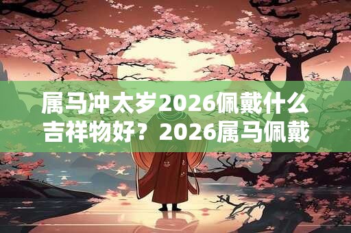 属马冲太岁2026佩戴什么吉祥物好？2026属马佩戴什么生肖好？