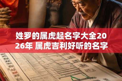 姓罗的属虎起名字大全2026年 属虎吉利好听的名字