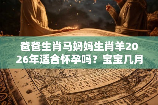 爸爸生肖马妈妈生肖羊2026年适合怀孕吗？宝宝几月出生好？