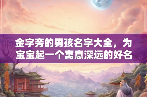 金字旁的男孩名字大全，为宝宝起一个寓意深远的好名字