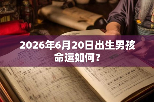 2026年6月20日出生男孩命运如何? 2026年6月20日出生男孩命运如何?