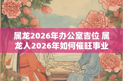 属龙2026年办公室吉位 属龙人2026年如何催旺事业运 属龙2026年办公室吉位 属龙人2026年如何催旺事业运