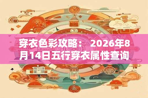 穿衣色彩攻略: 2026年8月14日五行穿衣属性查询 穿衣色彩攻略: 2026年8月14日五行穿衣属性查询