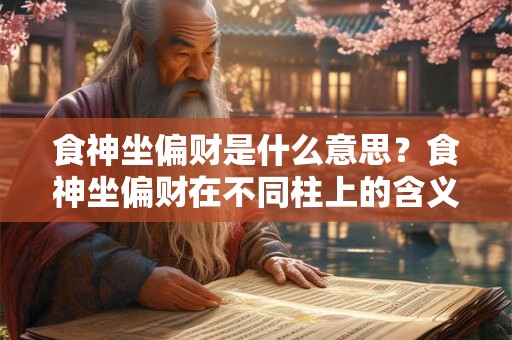 食神坐偏财是什么意思?食神坐偏财在不同柱上的含义 食神坐偏财是什么意思?食神坐偏财在不同柱上的含义