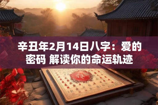 辛丑年2月14日八字：爱的密码 解读你的命运轨迹