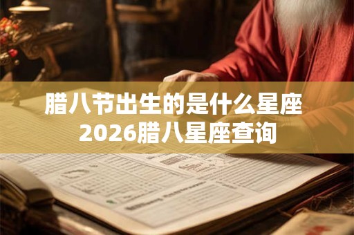 腊八节出生的是什么星座 2026腊八星座查询