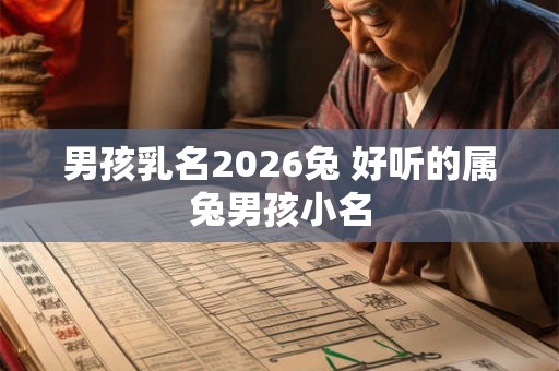男孩乳名2026兔 好听的属兔男孩小名
